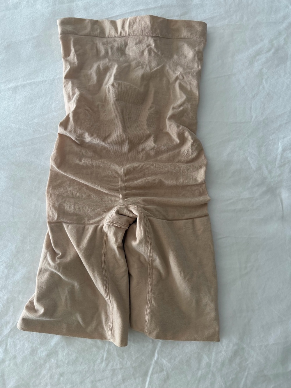 SPANX High-Waist Sculpting Shorts in Nude